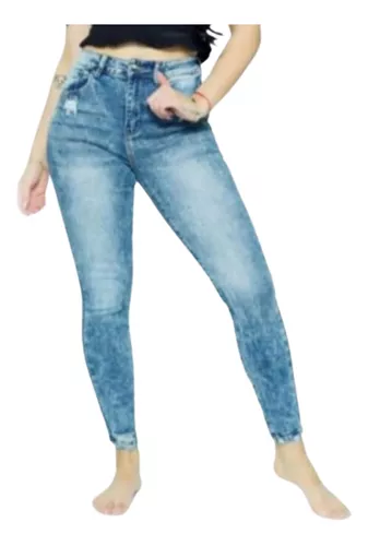 Pantalon Jeans Stretch Mujer Casual Skinny