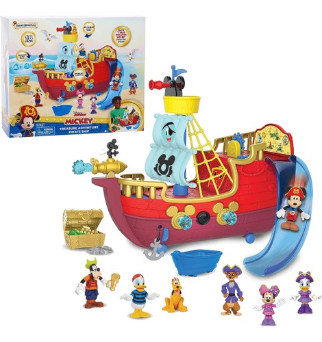 Mickey Mouse Funhouse, Barco Pirata Con Figuras