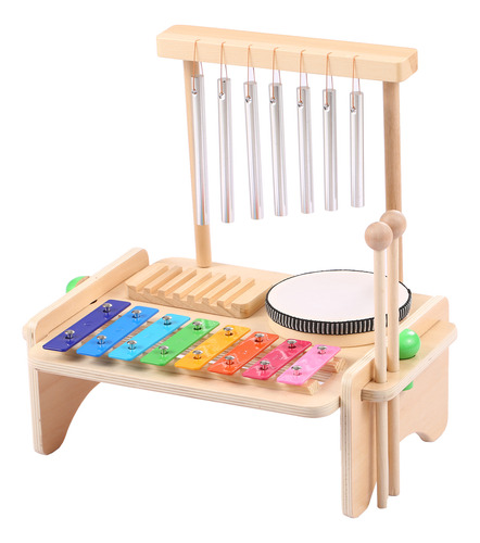 Kit Model Music Para Niños, De Madera, Para Cumpleaños Y Niñ