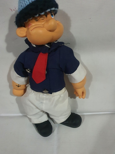 Popeye El Marino Vintage  Tela Y Vinil 38 Cm 