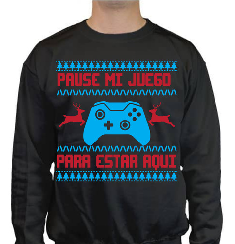 Sudadera Ugly Pause Mi Juego - Sudadera Navideña - Navidad