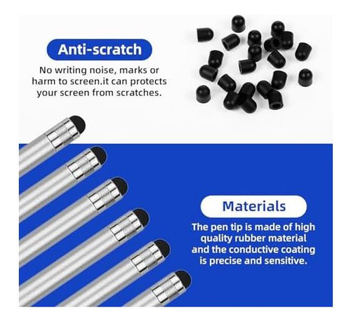 60 Pcs Puntas De Goma Para Bolígrafos De Lápiz Óptico, De De
