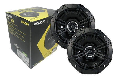 Set Bocinas Coaxiales Kicker Dsc6504 Dsc650 240w 6.5 2 Vias Negro