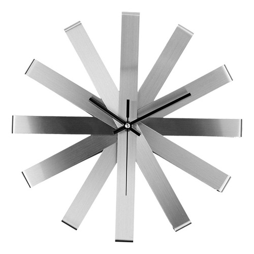 Zx Moderno Reloj De Pared Con Batería Movimiento De Plata