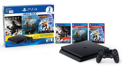 Imagen 2 de 8 de Consola Playstation 4 1tb Ps4 Mega Pack 18 Dualshock 4 Sony