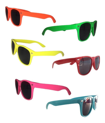 Imagen 2 de 10 de Anteojos De Sol X 10 Lentes Diseños Varios Cotillon Carioca