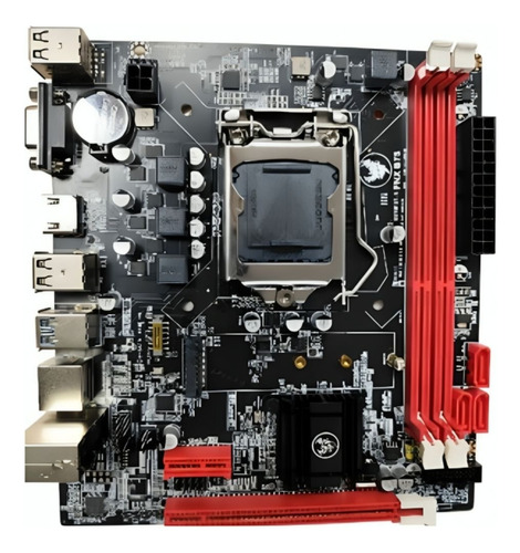 Placa Mae 1155p Fnx B75 Ddr3 S V Rede Giga Ger 2 / 3