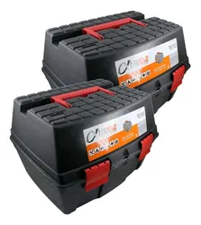 Comprar Kit 02 Maleta Plàstica P/ Serra Marmore Multiuso Alfamac Cor Preto no Mercado Livre