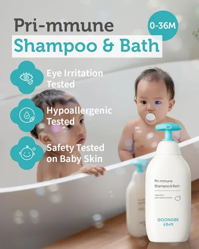 Goongbe Pri-mmune Shampoo & Bath - Jabon Coreano Para Bebes,