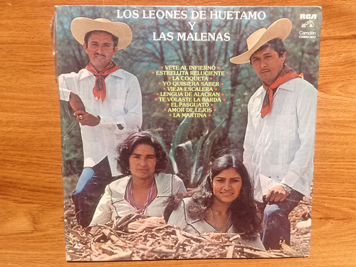 Los Leones De Huetamo Y Las Malenas. Disco Lp Rca 1980