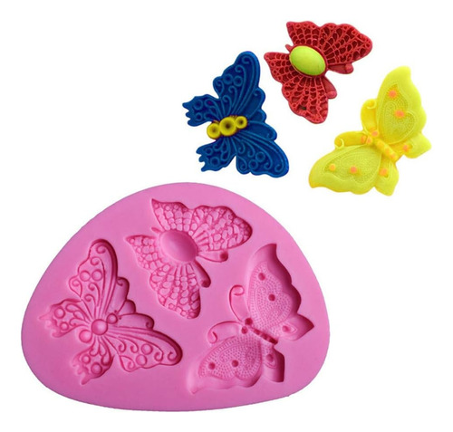 Moldes De Silicona Mariposas Para Fondant Velas Artesanias