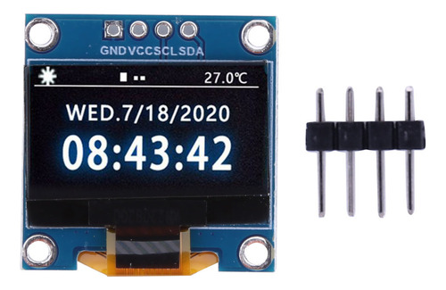 Módulo Oled De 0,96 Pulgadas, Unidad Iic 128x64 Ssd1315 De 4