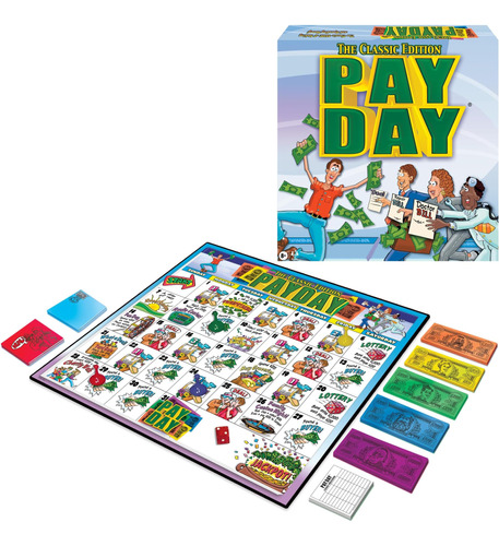 Winning Moves Games Pay Day, The Classic Edition, Multicolor