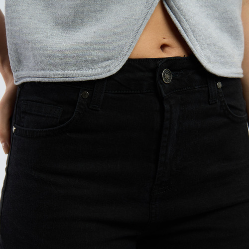 Jean Mujer Kevingston New Salma V Tiro Alto Negro