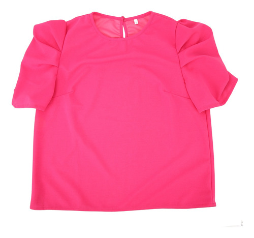 Blusa Dama Corta Cuello De Elegante Casuales Para Redondo