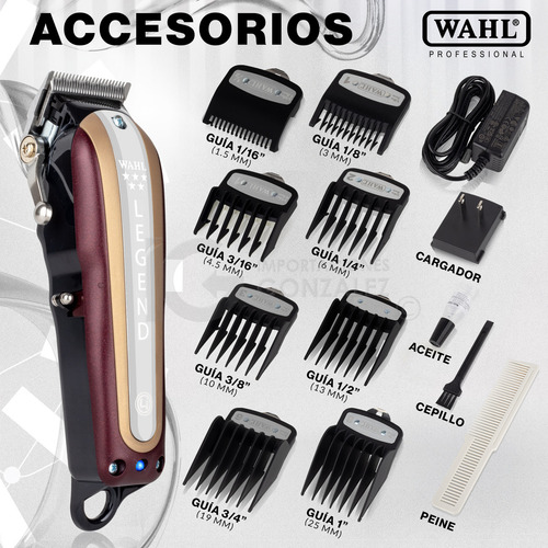 Cortadora De Cabello Inalámbrica Wahl Legend Cordless 8594 Professional 5 Star