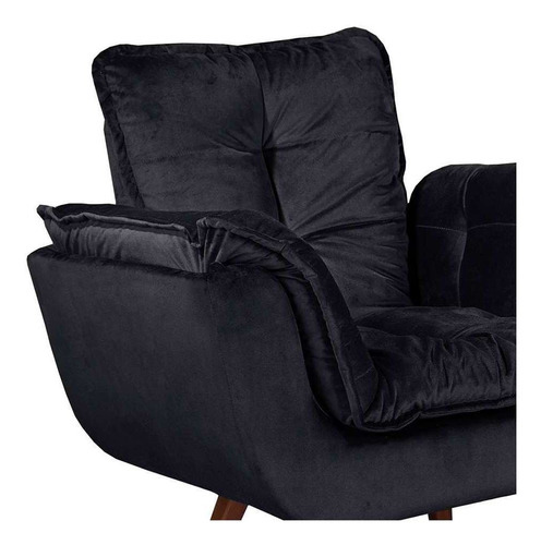 Poltrona Opalla Iv Preta Cor Preto
