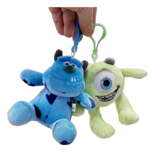 Peluche Llavero Monster Inc Sullivan Y Mike Wazowski Pareja.