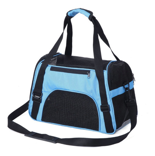 Bolso Transportador De Mascotas Talla L - Azul