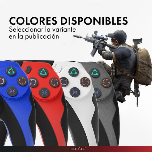 Imagen 7 de 8 de Joystick Inalámbrico P4 / Pc Double Motor Vibration Wireless