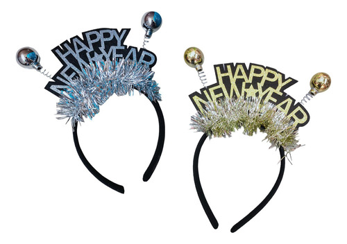 Diademas De Feliz Año Nuevo 2023, Unisex, Para Niños, 2 Unid