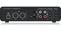 Comprar Interfaz De Audio Behringer Umc204 Hd Grabacion Profesional 