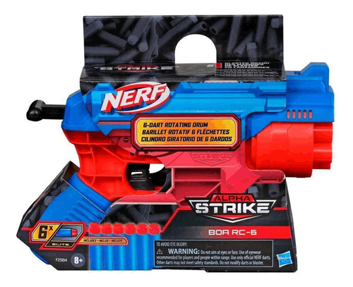 Lançador De Dardos Nerf Alpha Strike Boa Rc-6 Hasbro - F2985