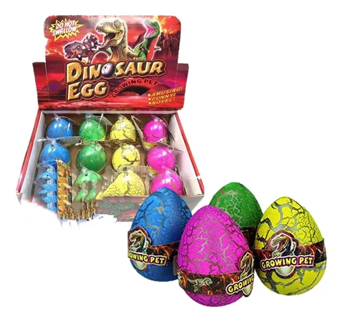 12 Huevos Magicos Dinosaurios Gigantes Crecen Agua Juguete