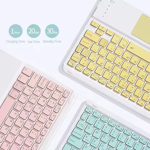 Combo De Teclado Y Mouse Inalambrico Bt + Obsequio Pad Mouse