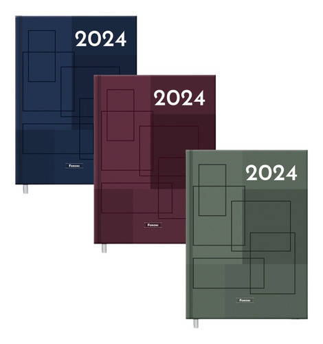 Agenda anual ejecutiva de Modern Colors, 176 hojas, de primera calidad, para el año 2024, varios colores