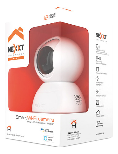 Cámara De Vigilancia Wifi Nexxt Interior Ptz Motorizada 360