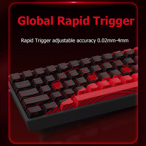 Teclado Gaming Hyekit 60% Rgb Con Actuación Ajustable