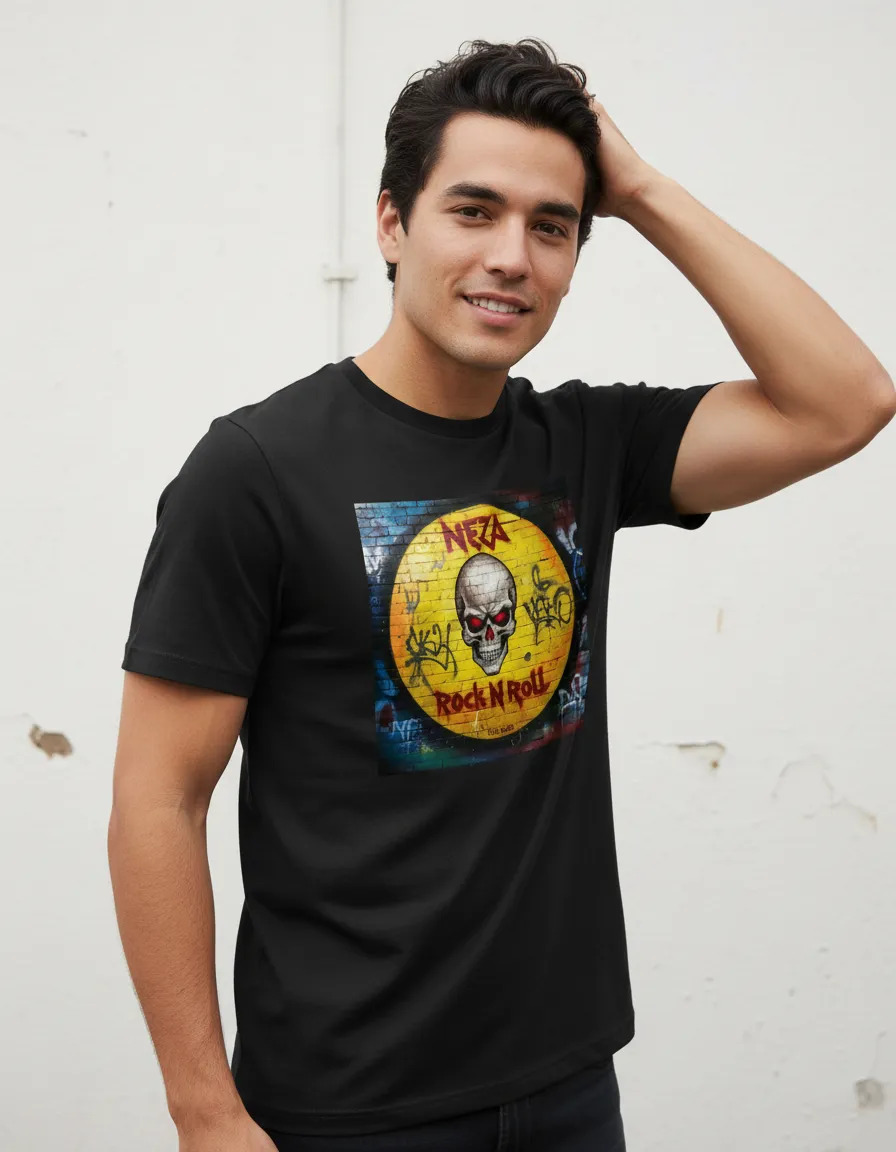 Playera Nezarock Logo Spray Original