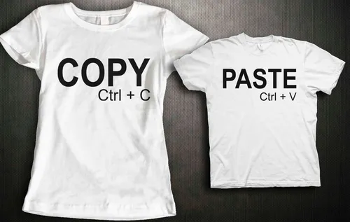 Copy Paste Playera Parejas Madre E Hija Duo Rott Wear