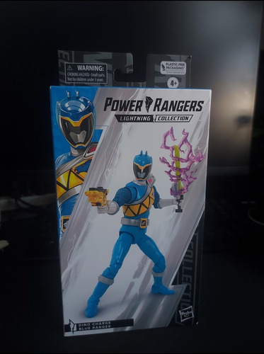 Power Ranger Azul Dino Charge Lightning Collection (Usado)