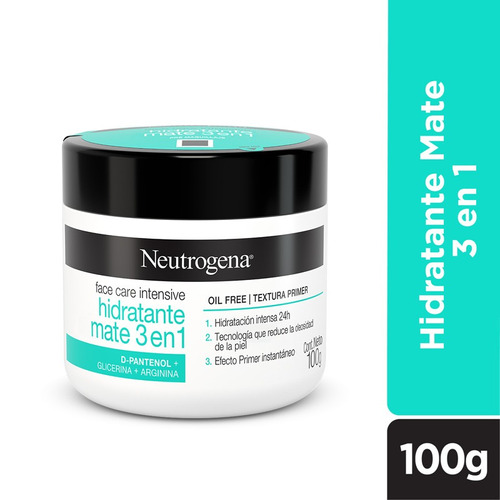 Crema Facial Neutrogena Hidratante Mate 3 En 1 De 100gr 