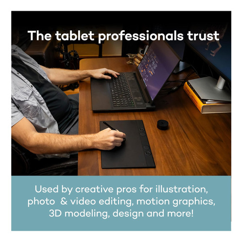 Wacom Intuos Pro Medium Bluetooth Professional Graphic Con