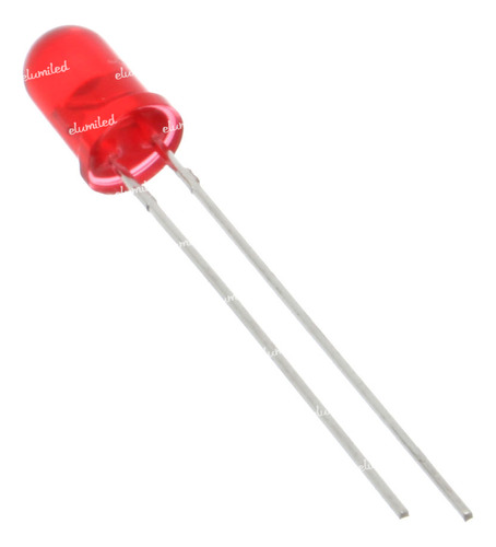 3 Leds Intermitente 5mm Rojo 10mcd Difuso