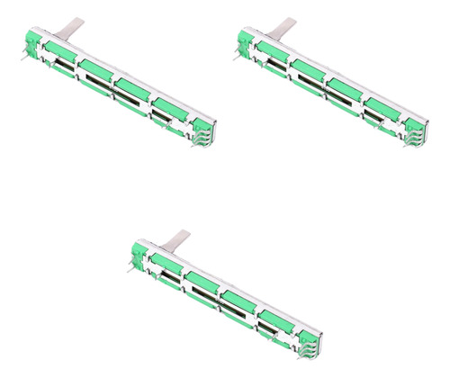 X3 Potenciometro Lineal Deslizable B103 10k 75mm Fader 