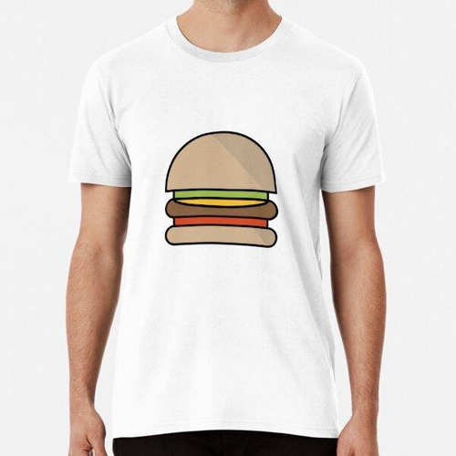 Remera Diseño Lindo De Hamburguesa De Dibujos Animados Algod