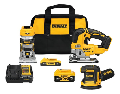 Kit Para Carpintero 3 Herramientas Dewalt 20v Dck307d1p1