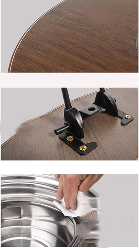 Mesa Para Camping Picnic Asador De Acero Portátil Plegable