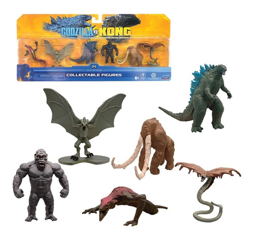 Set Figuras Coleccion Godzilla Vs Kong Altamente Detalladas