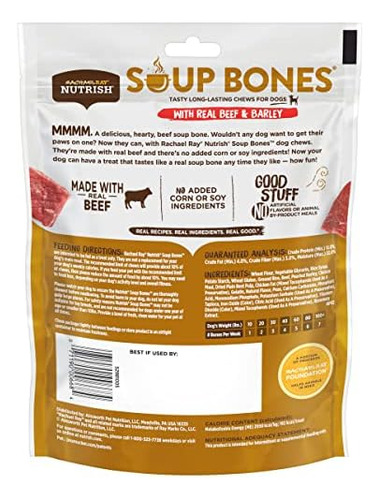 Rachael Ray Nutrish Soup Bones Dog Treats, Sabor A Carne Y C