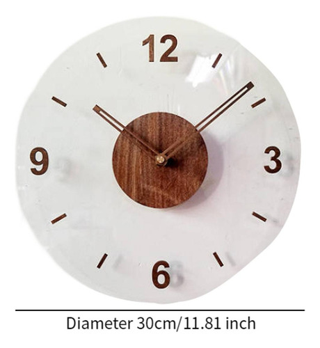 Reloj De Pared Decorativo Resistente Al Número 4 Marrón