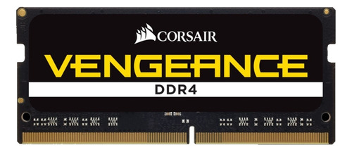 Memoria RAM Sodimm Vengeance color negro 16GB 1 Corsair CMSX16GX4M1A2400C16 para Notebook