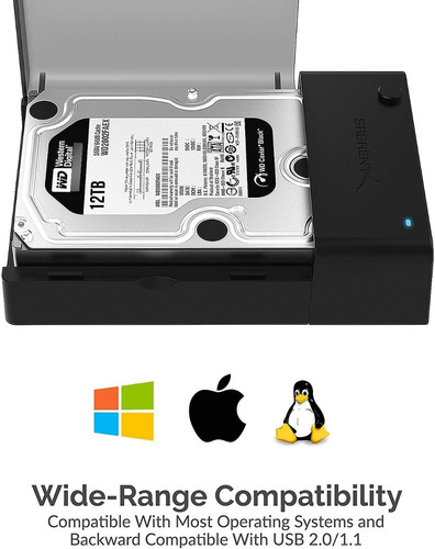 Imagen 6 de 9 de Docking Para Disco Rigido - Sabrent - 3.5 - Usb 3.0 Hdd/ssd