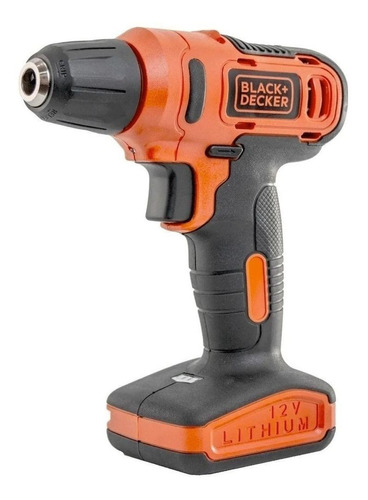 Taladro atornillador inalámbrico de 10mm Black+Decker LD12BA-B3 12V + accesorio