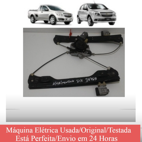 Máquina Vidro Elétrica Agile Montana 08/12 Diant/esq 34765z