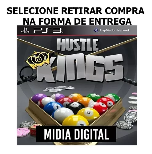 hustle kings ( sinuca ) para ps3 em mídia digital